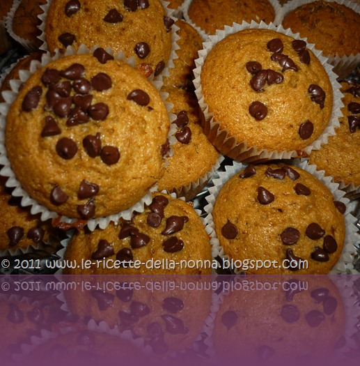 Muffin con zucchero di canna e gocce di cioccolato (7)