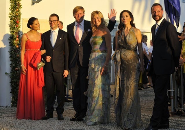 De izquierda a derecha, Victoria y Daniel de Suecia, Guillermo y Máxima de Holanda, Mary de Dinamarca y Haakon de Noruega