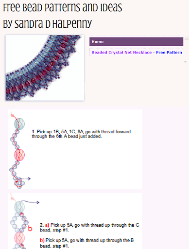 Bead Crystal Necklace Pattern