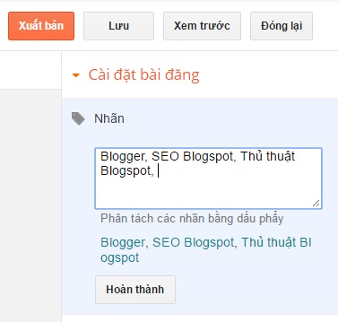 Tìm hiểu về label (nhãn) và cách tạo label cho Blogspot Tìm hiểu về label (nhãn) và cách tạo label cho Blogspot