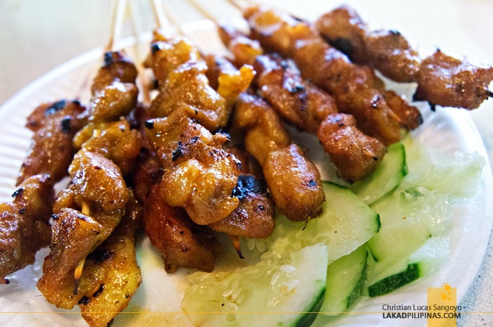 Pork Satays from the Hawker Stalls at Singapore's Newton Circus