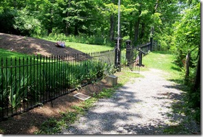 Path to entrance to the Confederate Cemetery, Lewisburg, WV