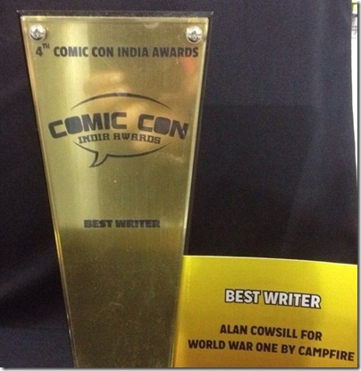 Comic Con Awards Best Writer World War 1