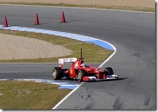 Alonso nei test di Jerez 2012