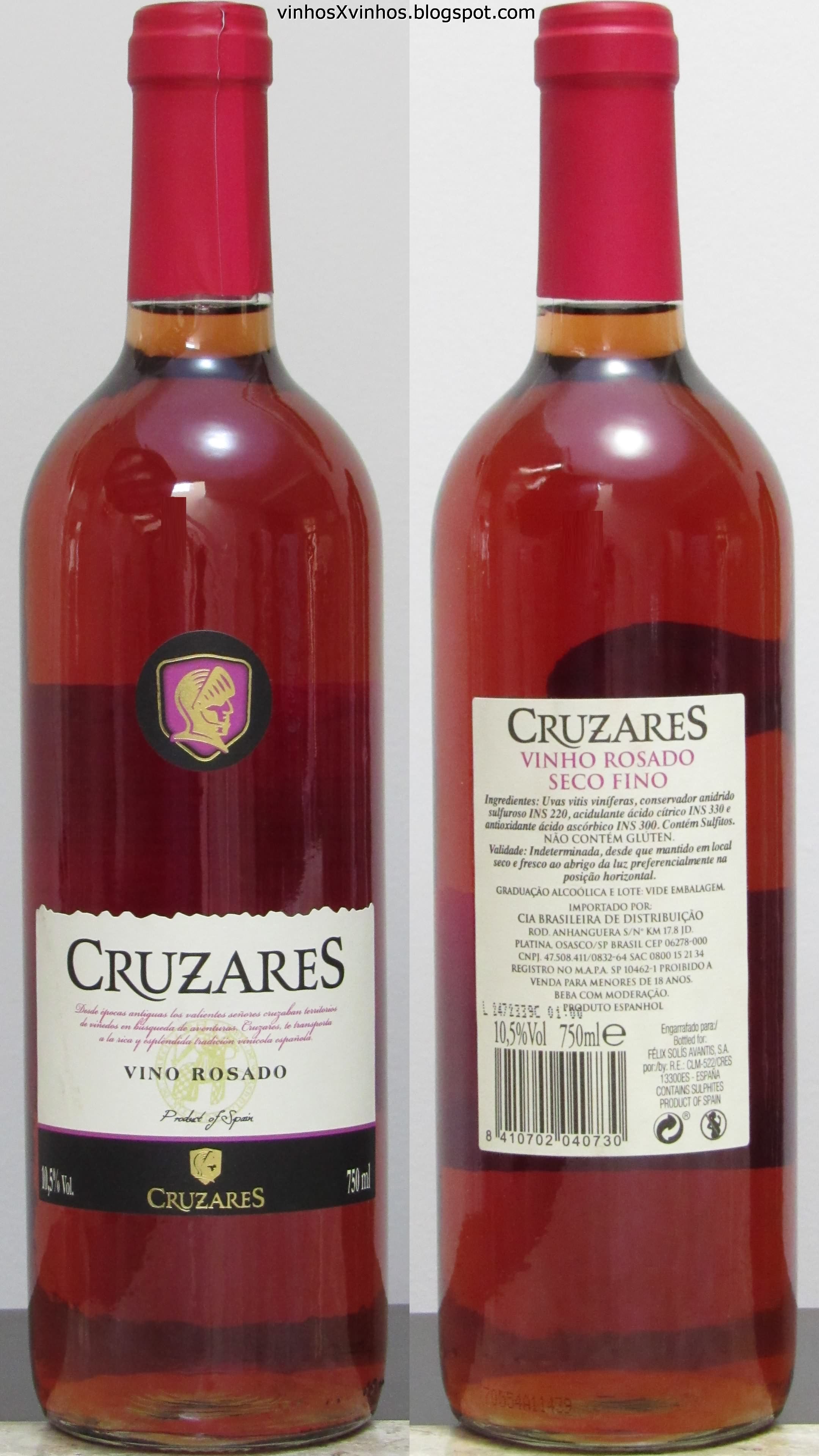 Vinhos x Vinhos: Vinho Cruzares Rosado