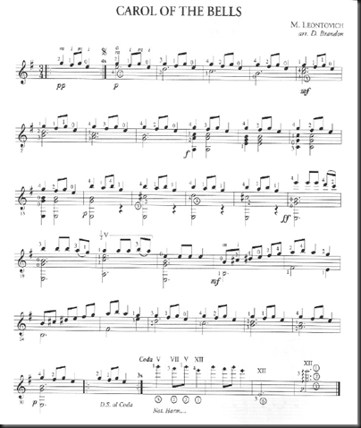 Villancicos - partituras y acordes - 7 Guitarras