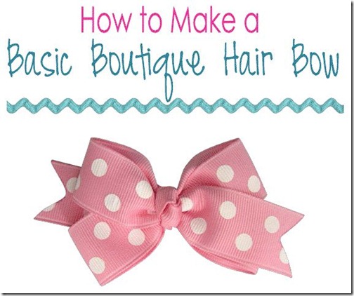 Fabric Bows and More: How to Make a Basic Boutique Hair Bow by The ...