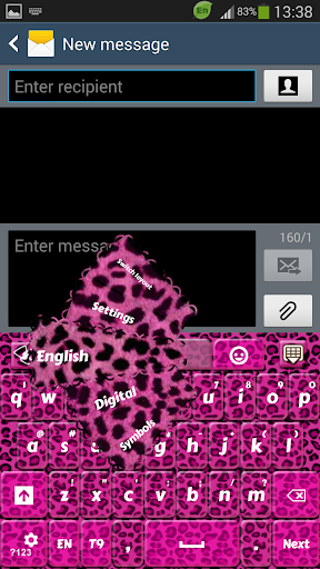 GO Keyboard Pink Cheetah