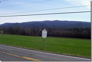 Jackson Home and Howard's Lick marker along Route 259 in Hardy Co. WV