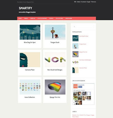 Template Blogspot - Smartify Gallery - Responsive
