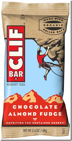 CLIF Bar Chocolate Almond Fudge - New Organic Seal 041112