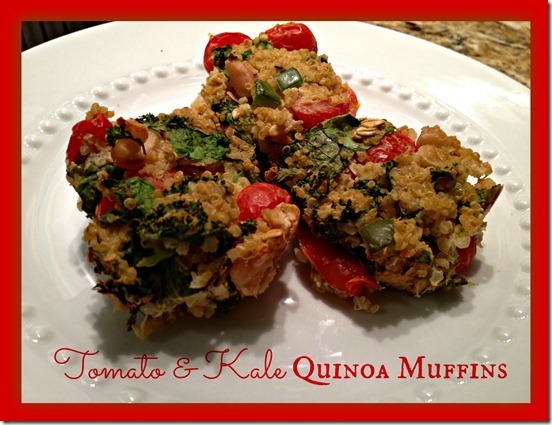 Tomato & Kale Quinoa Muffins