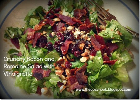 Crunchy Bacon and Romaine Salad with Vinaigrette