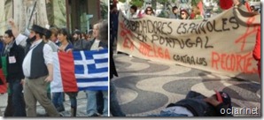 Portugueses e estrangeiros greve geral.Nov.2012