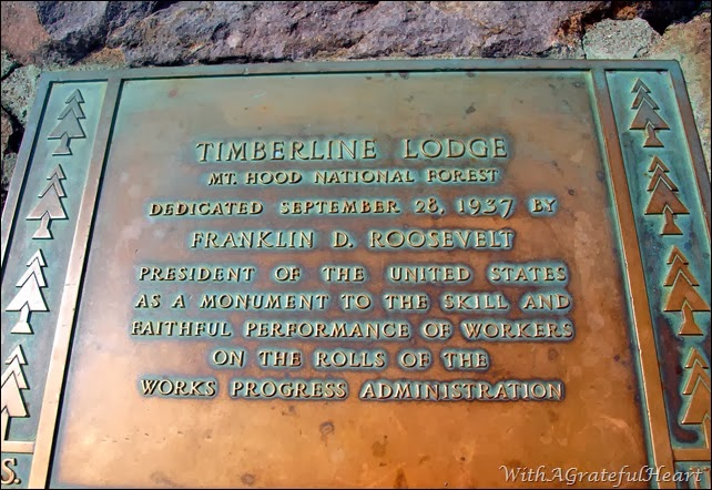 Timberline Dedication Plaque