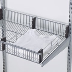 Elfa Wire Shelf Basket with Dividers