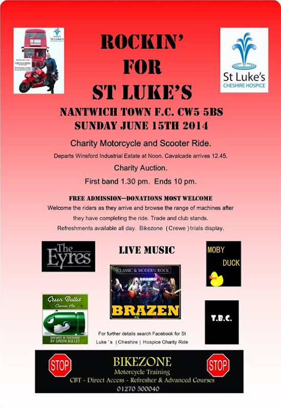 Rockin for St Lukes – Sun 15-6-14 – Nantwich FC