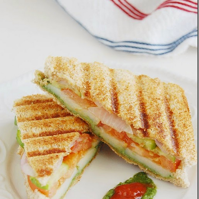 Grilled Bombay sandwich