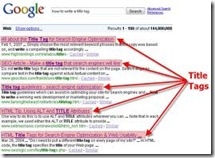 meta title tag pada SERPs Google