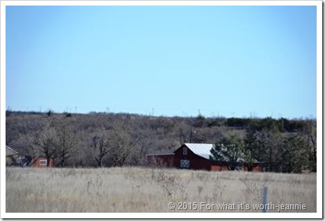 Texas homestead barn in winter