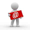 3d postman with big red envelope 3d postman with big red envelope