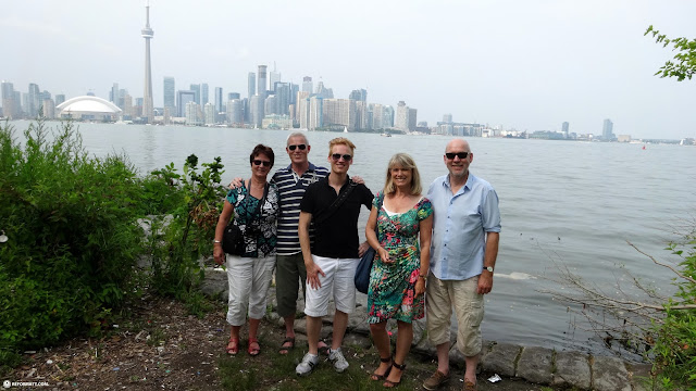 with my uncle & aunt on Toronto Island in Toronto, Canada 