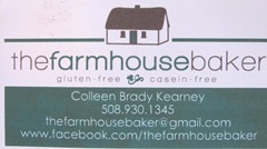 Cape Cod Columbus weekend 2012..Sat. Gluten Free business card