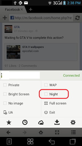 Activar modo nocturno en  maxthon 