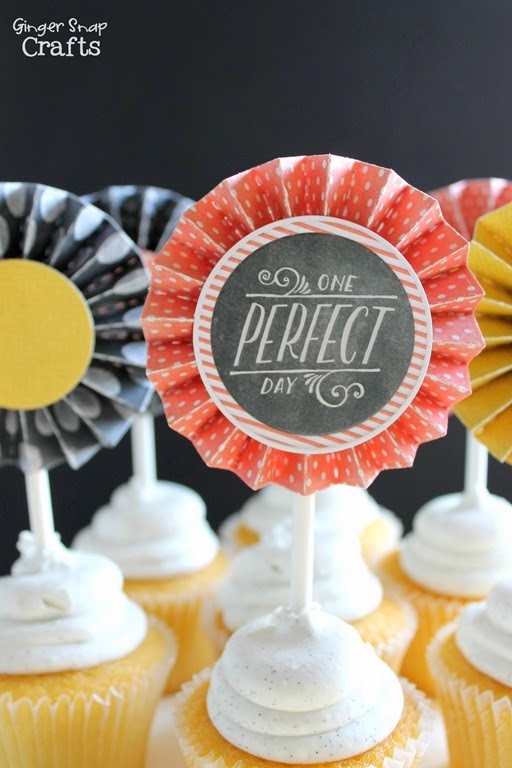 cupcake toppers at GingerSnapCrafts.com