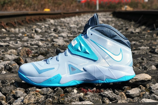 Nike Zoom Soldier VII in Light Armory Blue / White / Gamma Blue | NIKE  LEBRON - LeBron James Shoes