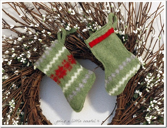 Felted Christmas Stocking Pattern