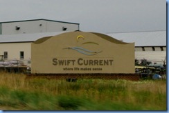 2013 Saskatchewan TC-1 East - Swift Current sign