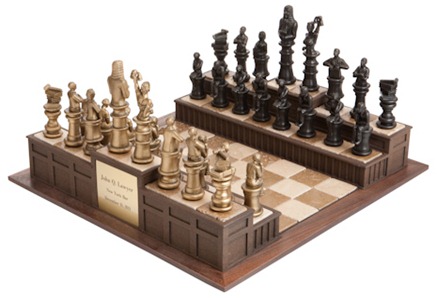 Lawyer chess set