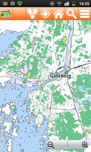 Gothenburg Offline mappa Map