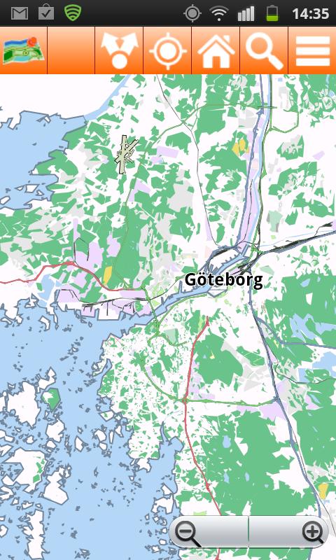 Android application Gothenburg Offline mappa Map screenshort