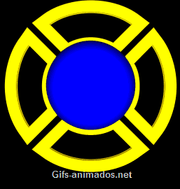 animação com círculo amarelo e