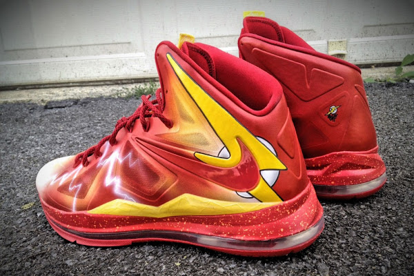 Brink edderkop kan opfattes Nike LeBron X “The Flash” by Mache Custom Kicks | NIKE LEBRON - LeBron  James Shoes