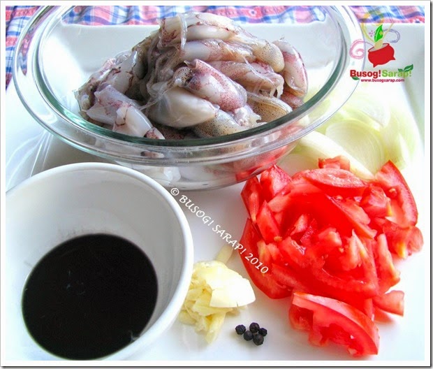 ADOBONG PUSIT INGREDIENTS © BUSOG! SARAP! 2010