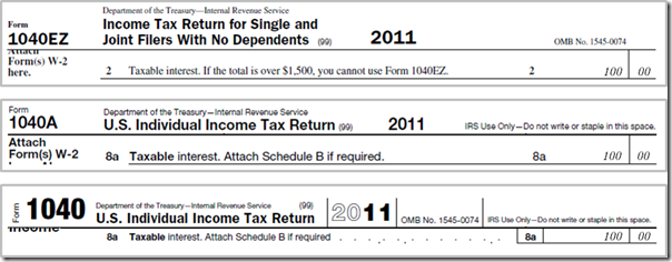 Taxes - 1040 1099-INT