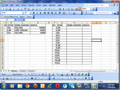  FUNGSI RUMUS VLOOKUP PADA MICROSOFT OFFICE Tutorial FUNGSI VLOOKUP MICROSOFT EXCEL