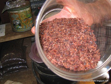 Chocolate nibs (ground cacao beans)