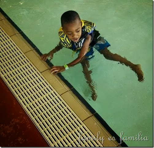 Kendry at the pool