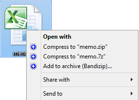 Bandizip Supports Packing and Unpacking