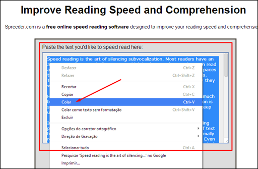 Leitura rápida com Spreeder - Visual Dicas