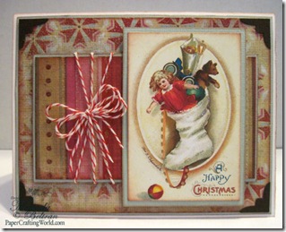 vintage stocking card fv500