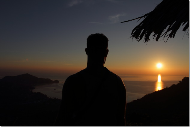 Watching the sunset from Mango view point, Koh Tao