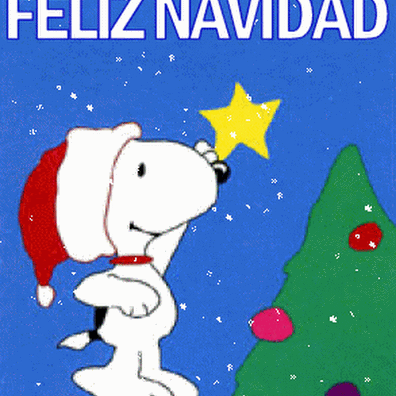 Navidad dibujos y gifs de Snoopy 