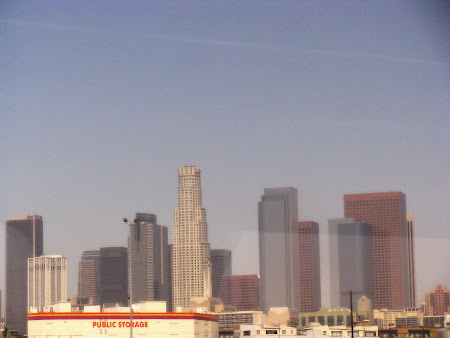 Imagini Los Angeles: Downtown LA - vazut din... tren