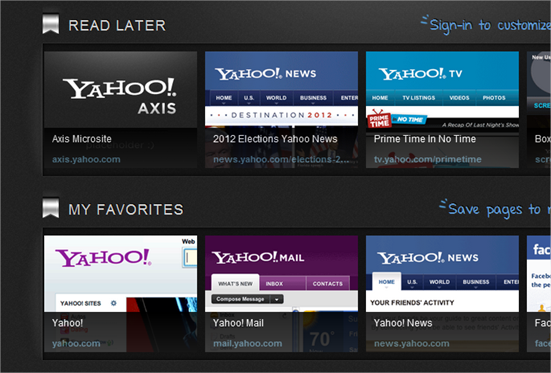 Yahoo! Axis y su forma de navegación, analizado a fondo