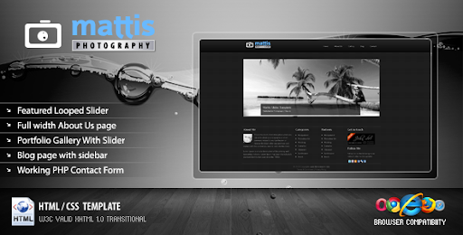 Mattis - Photography HTML/CSS Template - Photography Creative